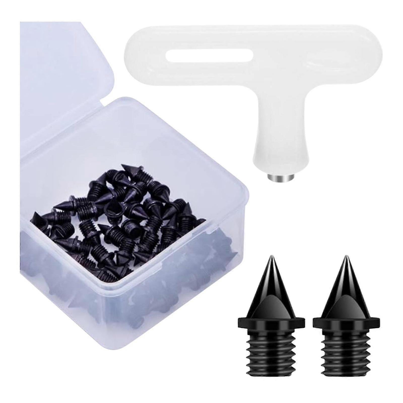 50pcs Track Shoe Spikes 5mm Replacement Spikes for Sprint Running Shoes - Lightweight Track & Field Spikes for Adults Training