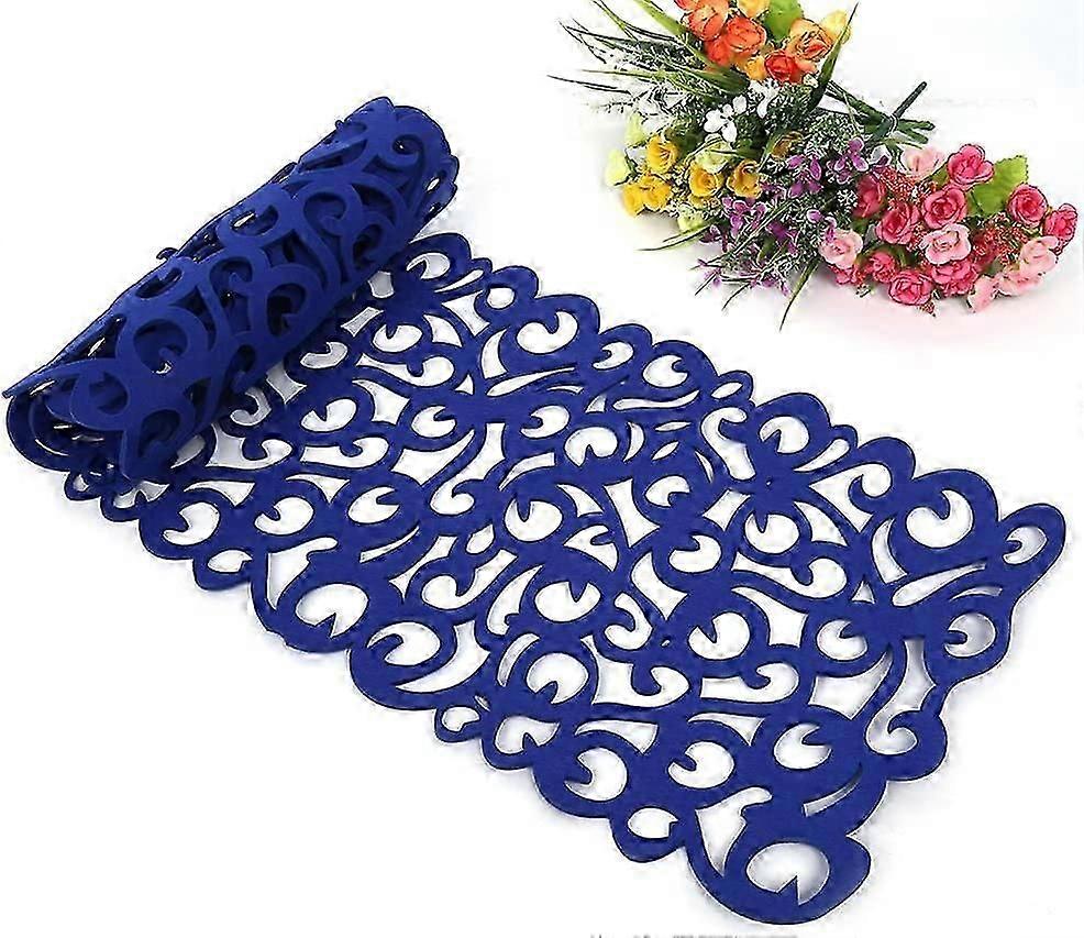 Modern Minimalist Table Runner Rectangle Shape Felt Tablecloth Runner Placemats 7 Colors Table Mats Kitchen(Dark Blue;)