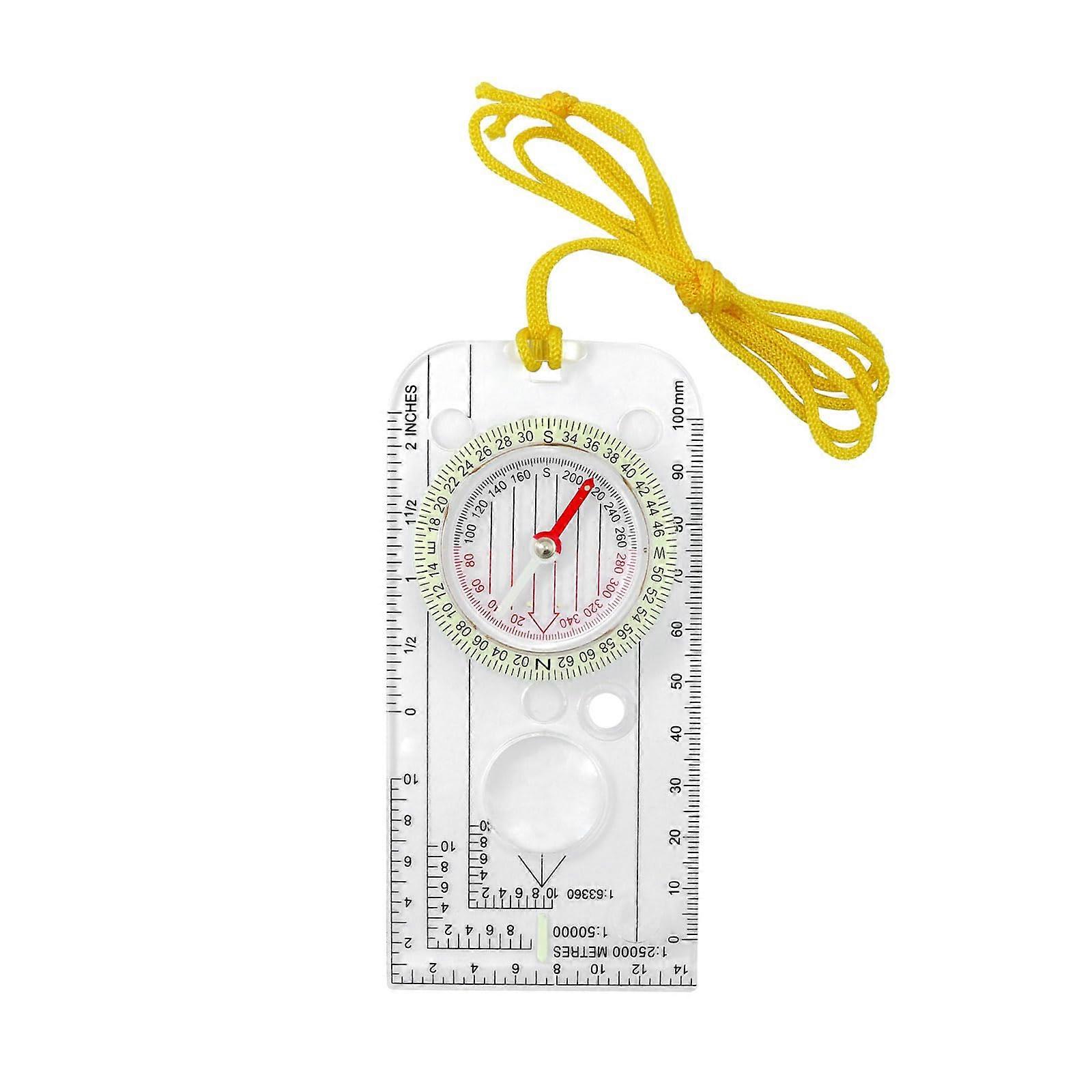 Acryl compasses, map ruler, portable, orientation compasses, outdoor navigation compasses for camping, hiking, backpacking trips