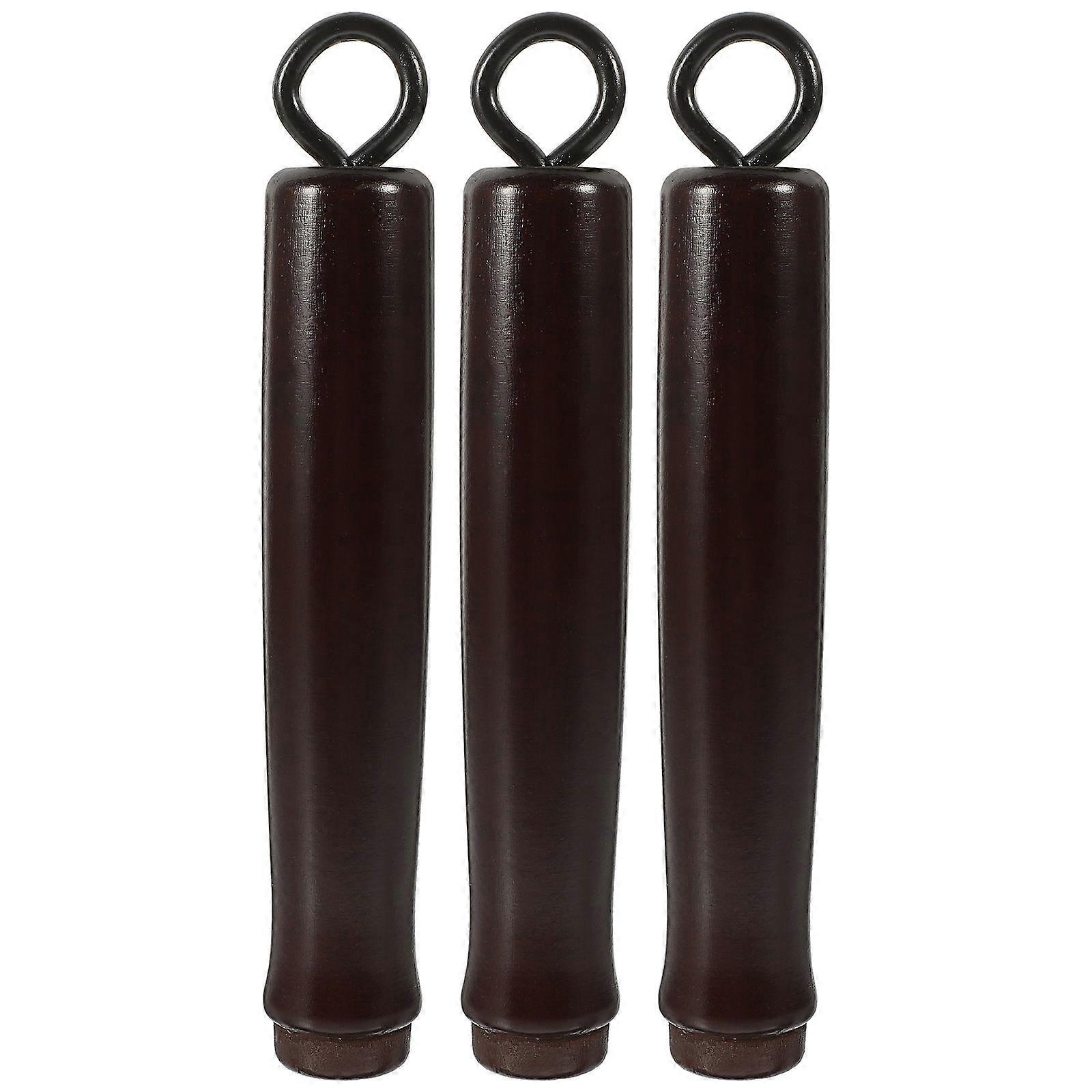 ポット交換用調理器具用ハンドル供給ブラックアイアンウッド人間工学に基づいた快適さ3個