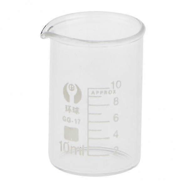 20xLow Form Glass Measuring Graduated Beaker Chemistry Lab glassware 10ML