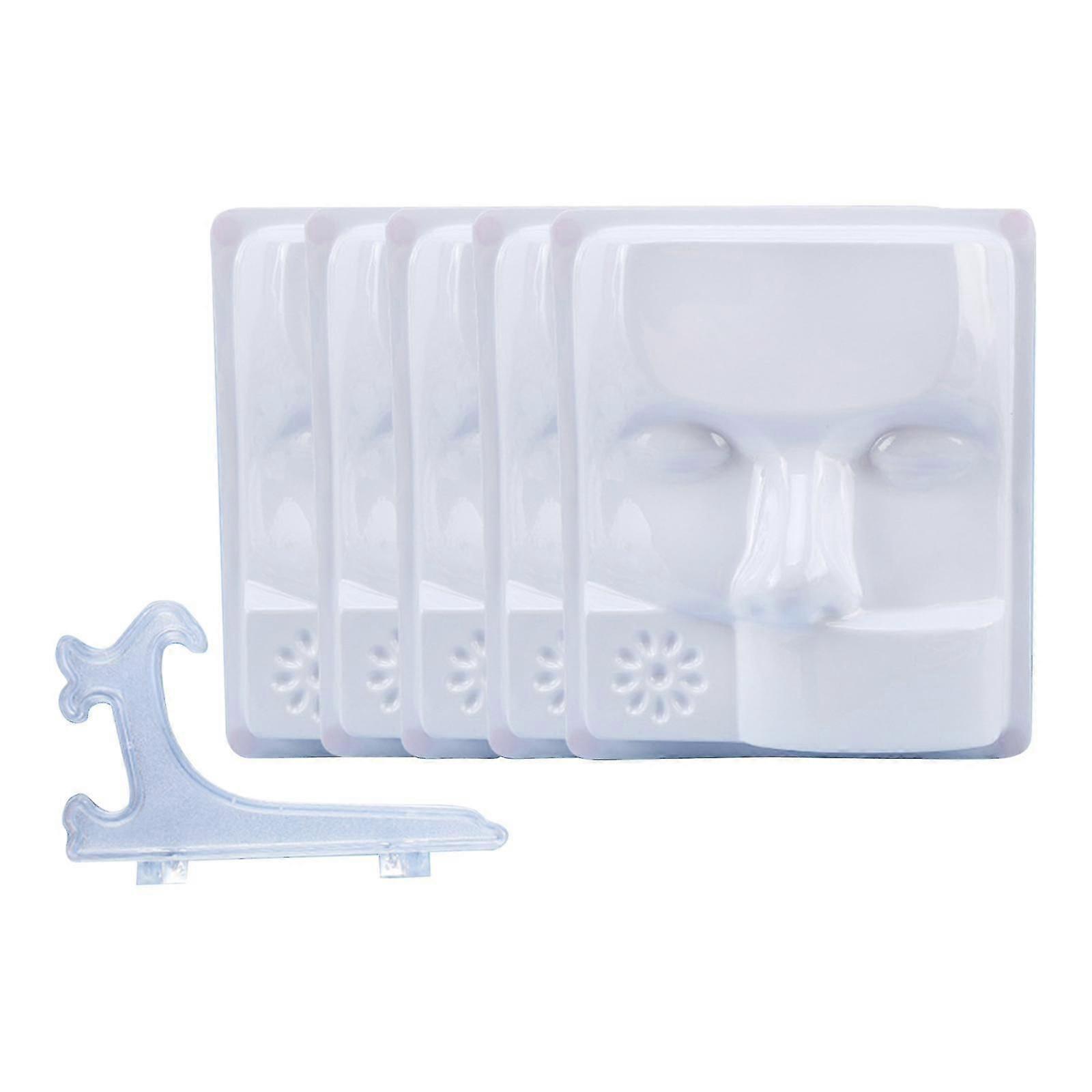 Kit di extension per ciglia, vassoio per ciglia classico per principianti, display didattico da 5 pezzi, vassoio bianco