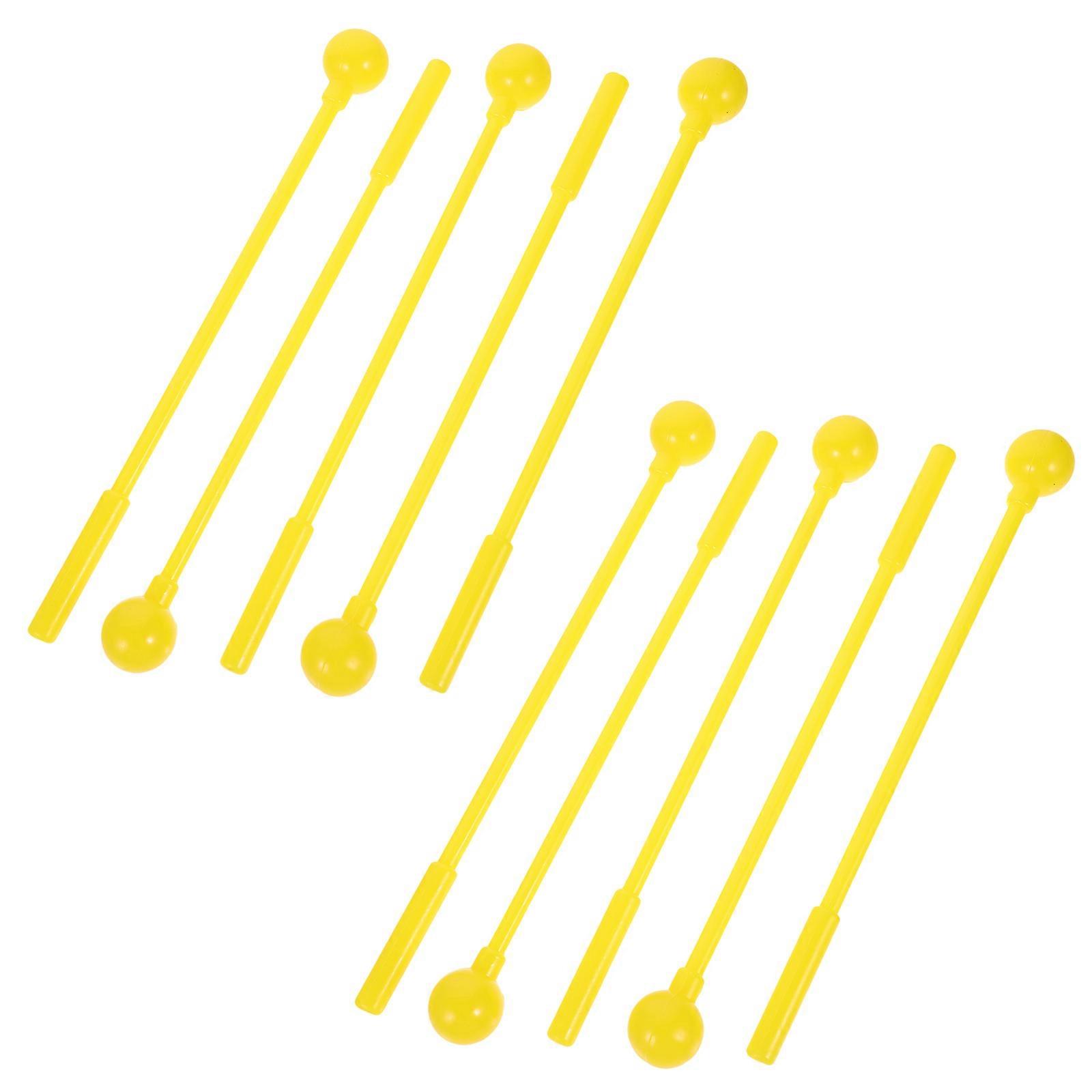 Plastic Mallets for Xylophone Soft Mallet Versatile Use Musical Instrument Mallets Clear and Powerful Sounds 10Set