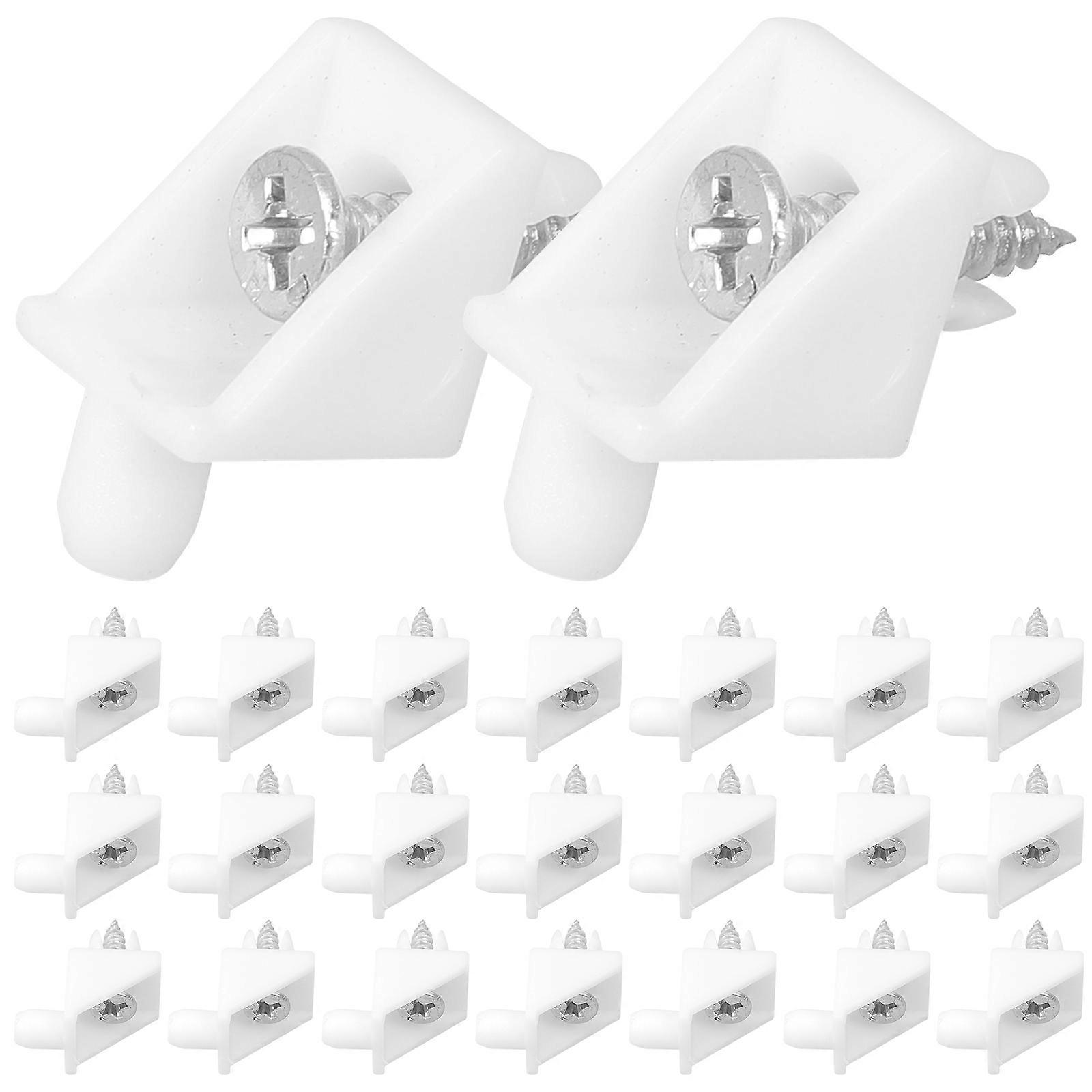 Cabinet Bottom Bracket Furniture Repair Reinforcement For Wood Furniture Assembly Square Shape 100Sets