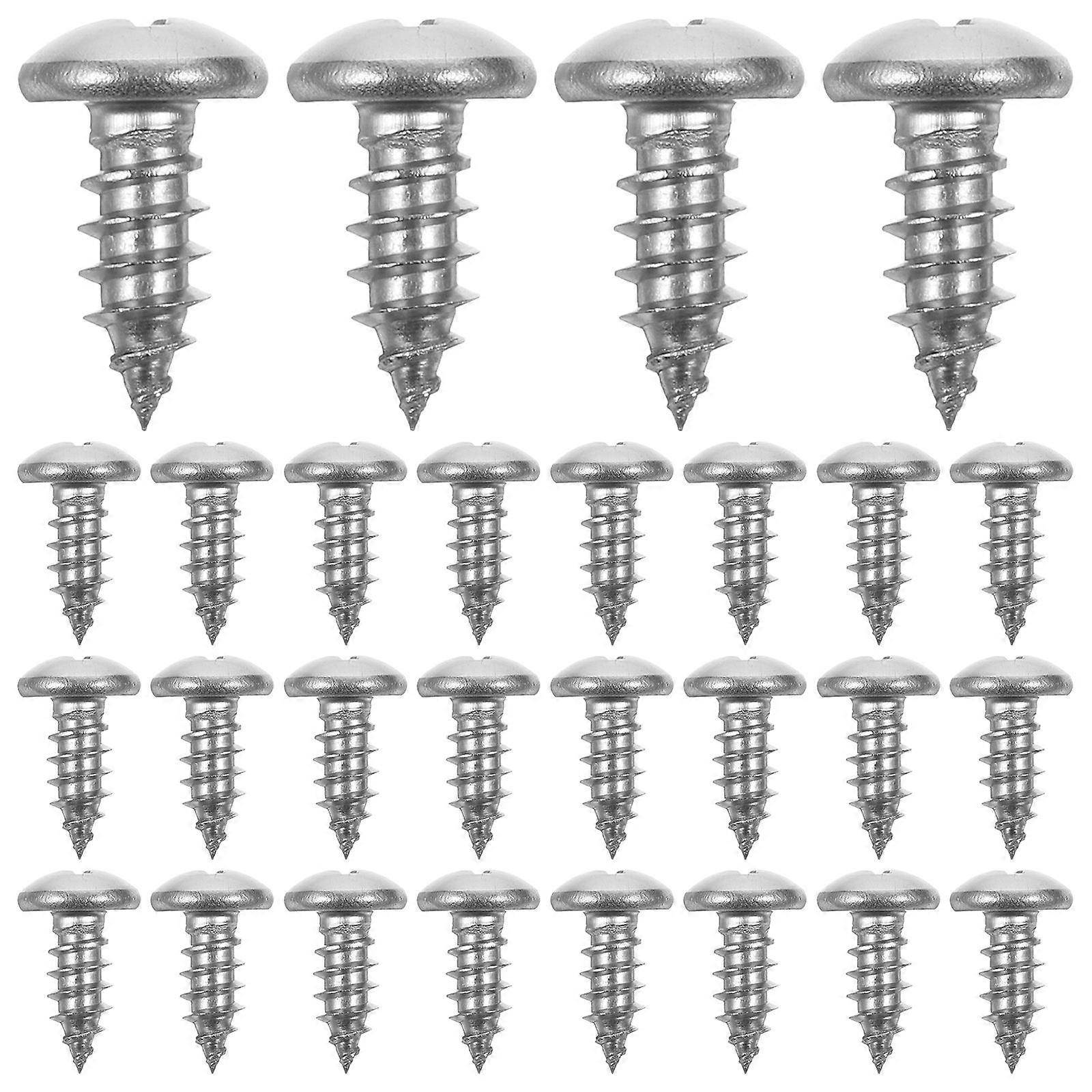 100pcs Self Tapping Stainless Steel Wood Screws with Pan Head for Versatile Fastening Applications