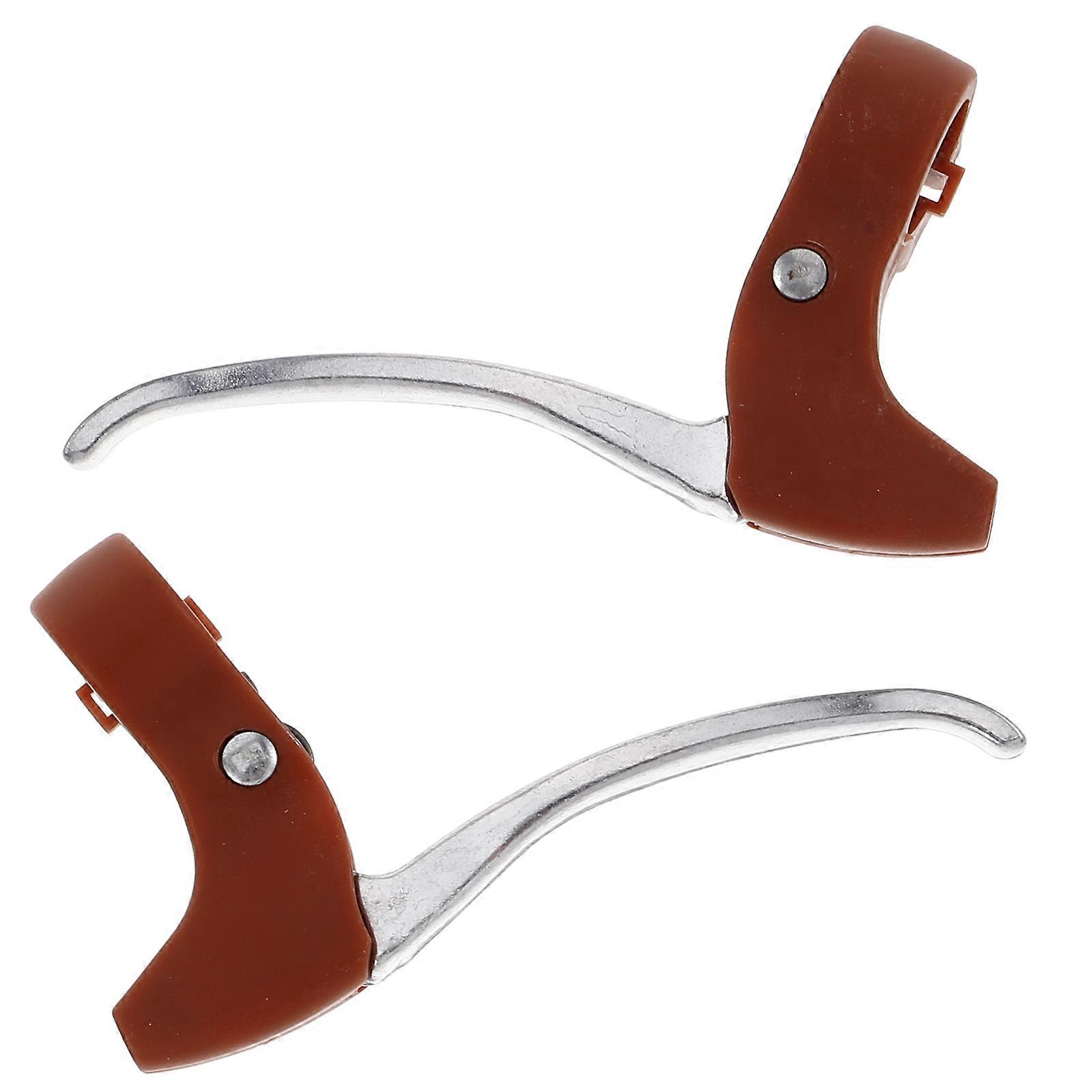 Lightweight Brake Levers For Kids' Cycling Safety 13.50X10.00X4.00CM Brown 2Pcs