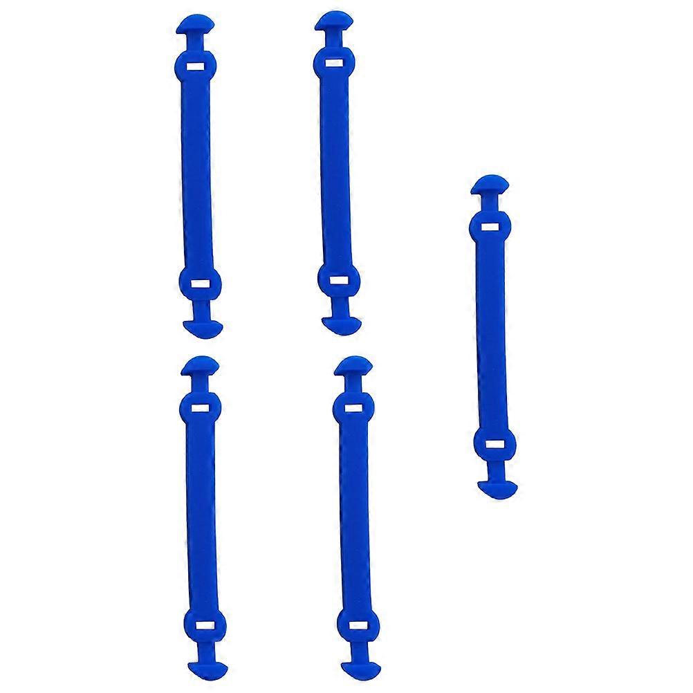 Long Racket Dampeners Portable Racket Absorbers Vibration Reduction 12X1.2CM Blue 5Pcs