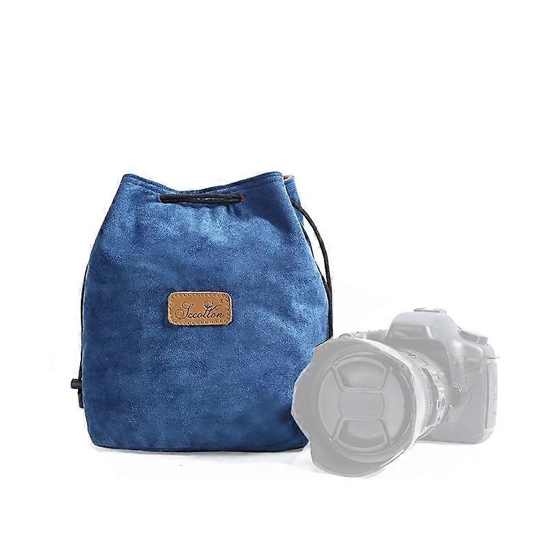 Micro Single Camera Bag Square Blue L Square Blue L