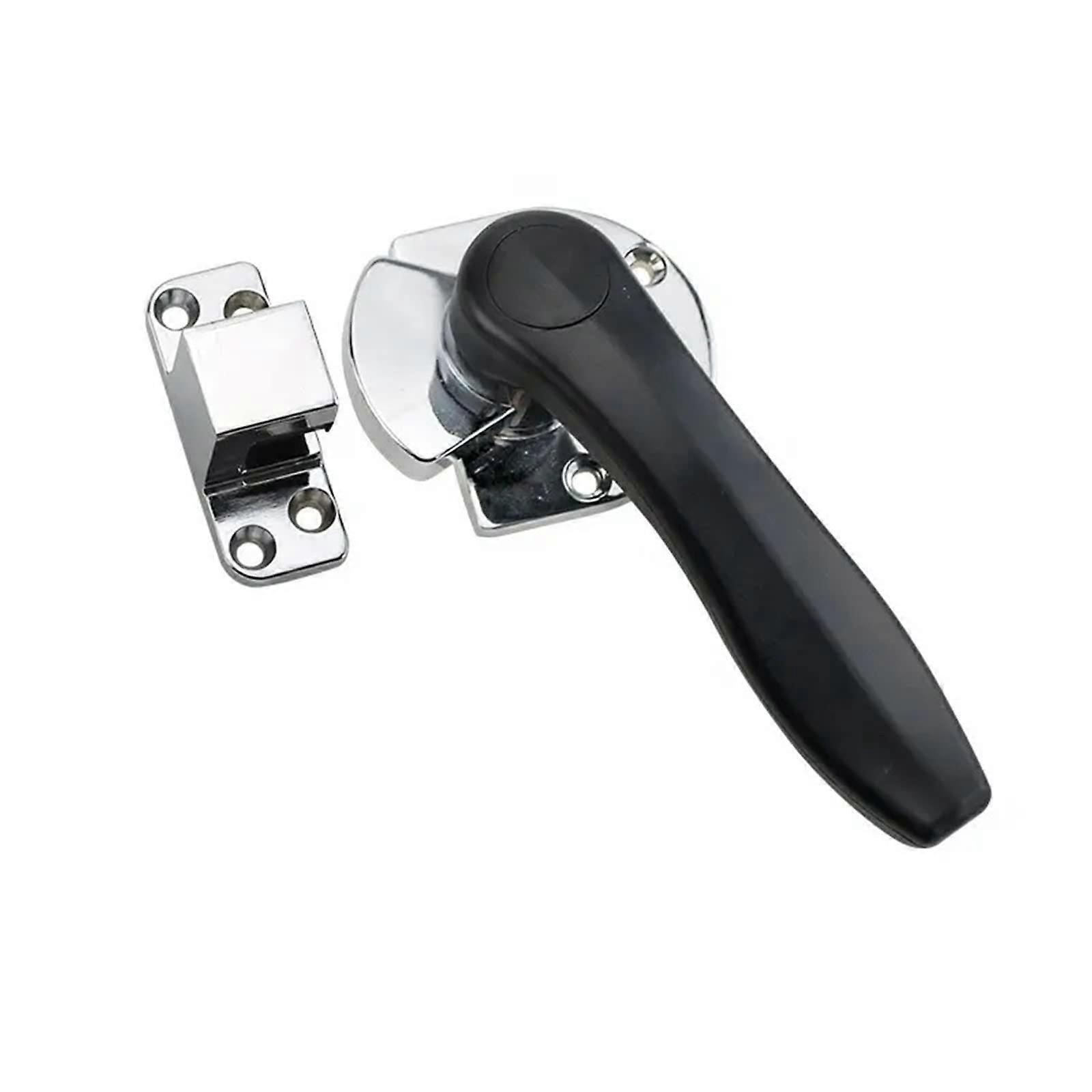 Freezer rotary knob lock zinc alloy heavy handle from industrial machinery and equipment 1 piece (Color : R)