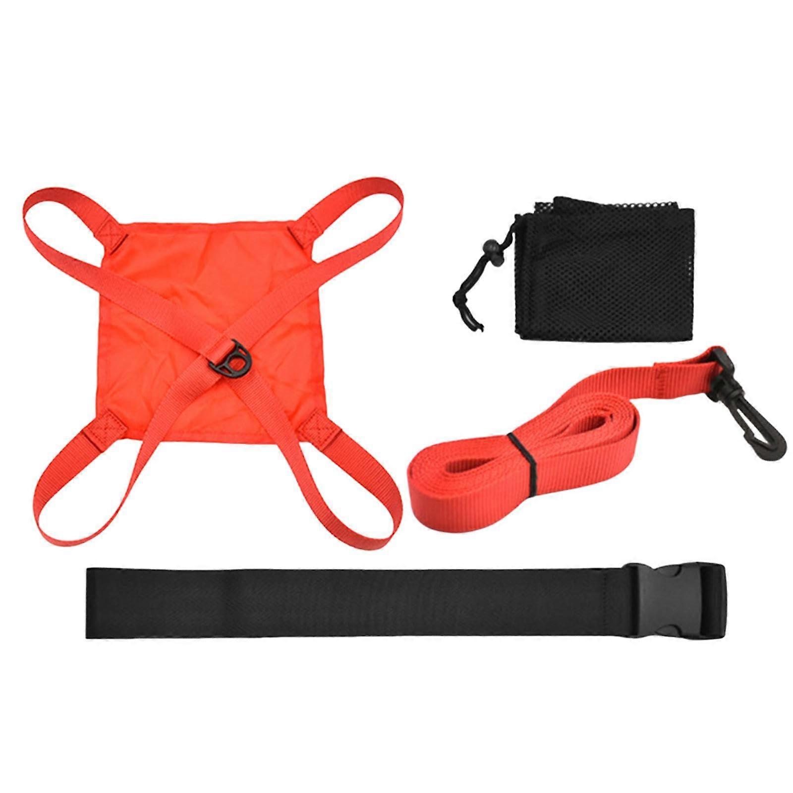 Swim Parachute Resistance Belt - Portable Beginner Speed Training Device Size M