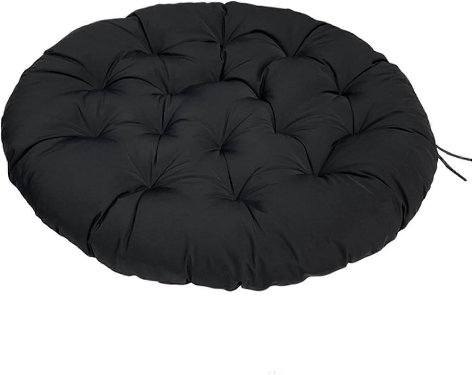 Swing seat cushion, thick, breathable, removable round cushion, odorless, colorfast (Size: 120 cm, Color: Red)