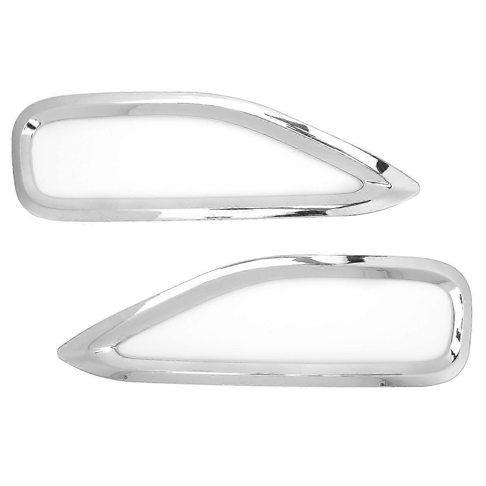 2pcs Car Rear Tail Fog Light Cover Trim Frame Sticker ABS Electroplating Replacement for Compatible with Certain Brands 2016-2020