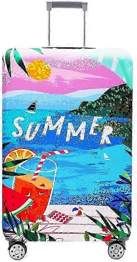 غطاء أمتعة قابل للغسل لحقائب 18-32 بوصة - تصميم صيفي