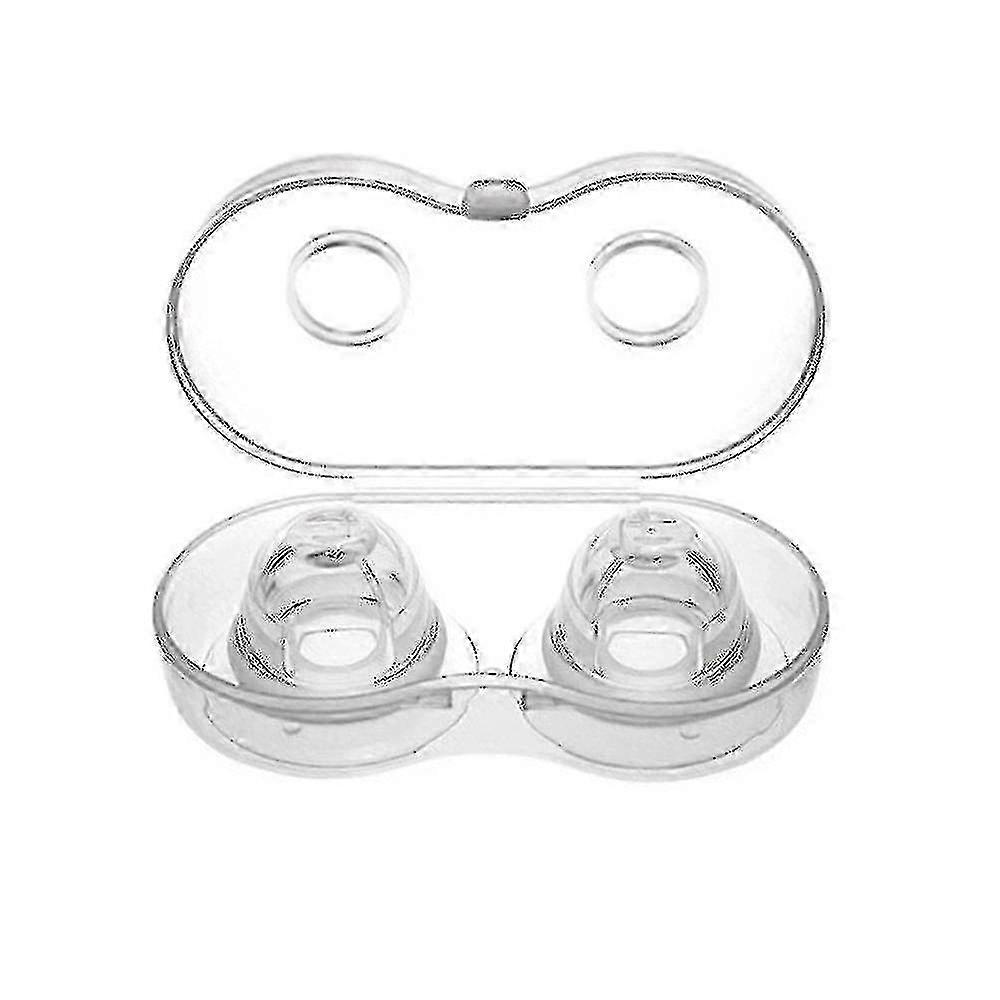 Set Of 2 Invisible Suction Cups For Flat And Inverted Corrector - Made Of Food Grade Silicone - 100% Silicone