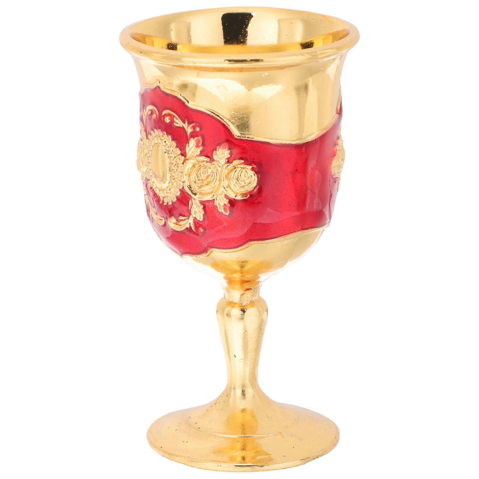 Delicate Goblet Huishoudelijke Multi-Function Liquor Cup Thuisaccessoire Goud Hoog Gesteelde Opslag 1Pack
