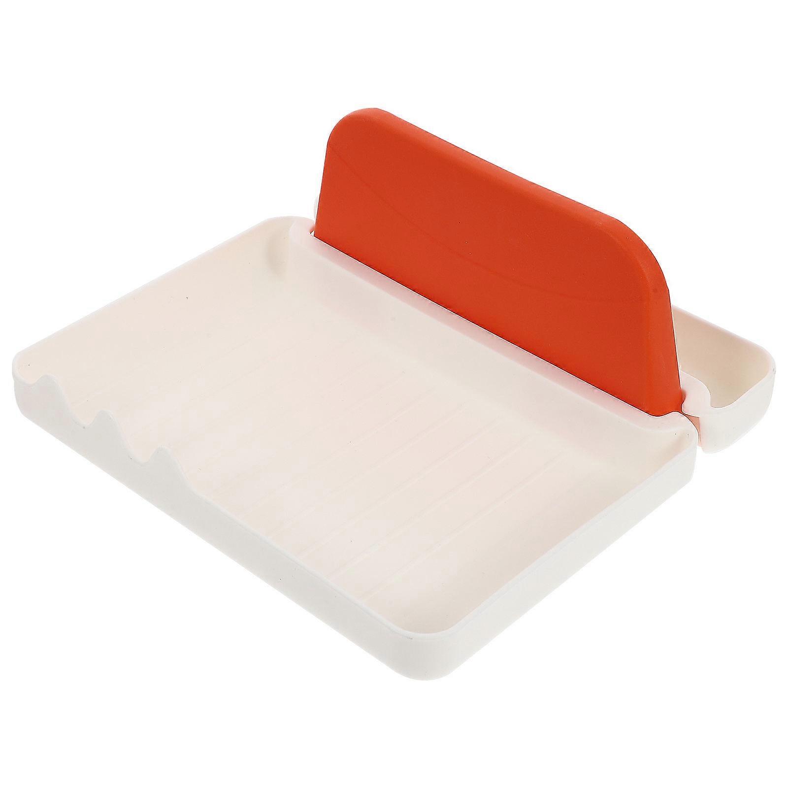 White Kitchen Utensil Holder for Storing Spoon and Pot Lid with PP Material 2Pcs