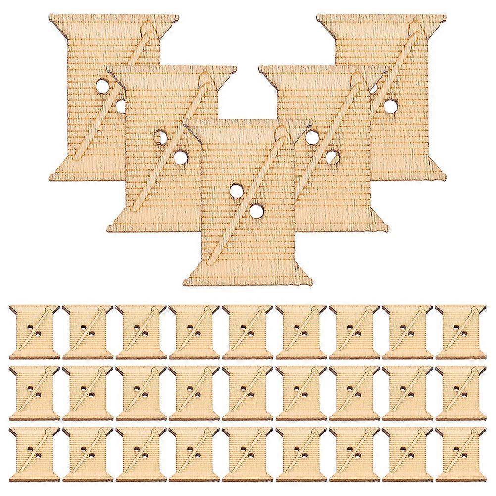 Wooden Thread Winding Boards 100pcs Durable Organizer Plates for Embroidery Floss, Sewing, Cross Stitch & Craft Projects Ergonomic Design for