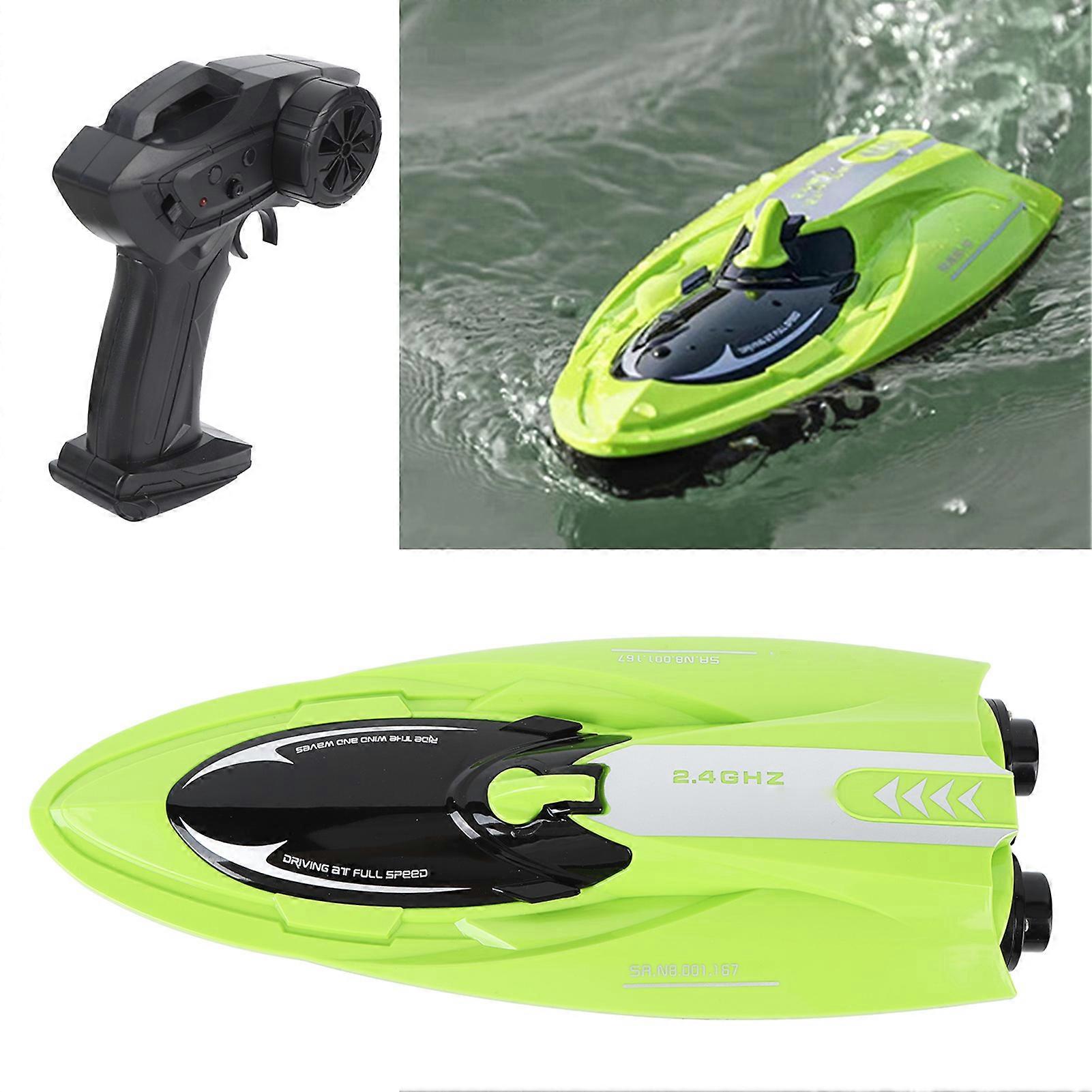 RC Boat High Speed 4 Channel 2.4G Remote Control Racing Ship with Rechargeable Battery for 8 Years Old Above