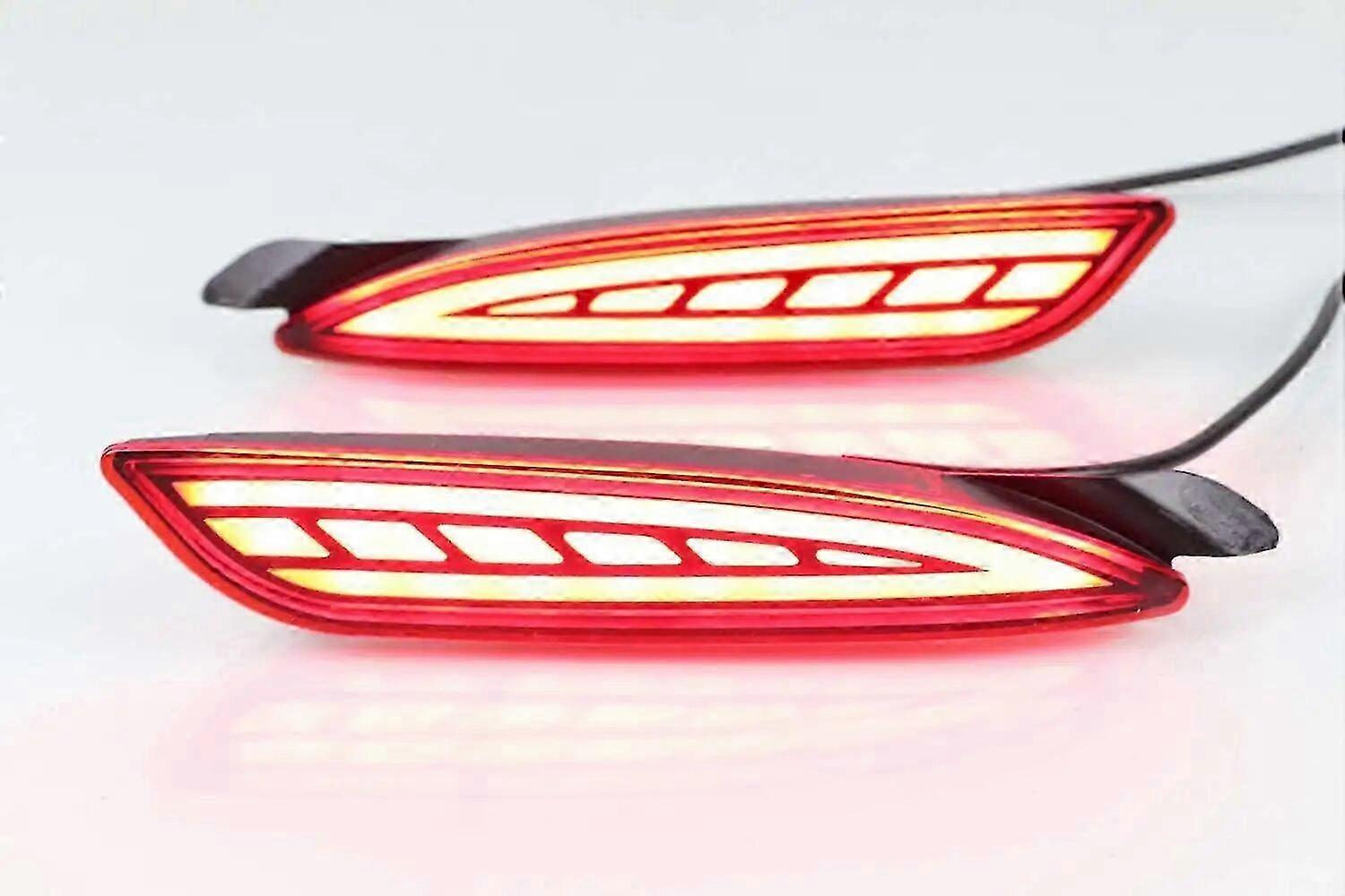 2Pcs For Mazda CX-5 CX5 2022 2023 LED Rear Reflector Taillight Fog Lamp Rear Bumper Light Brake Ligh