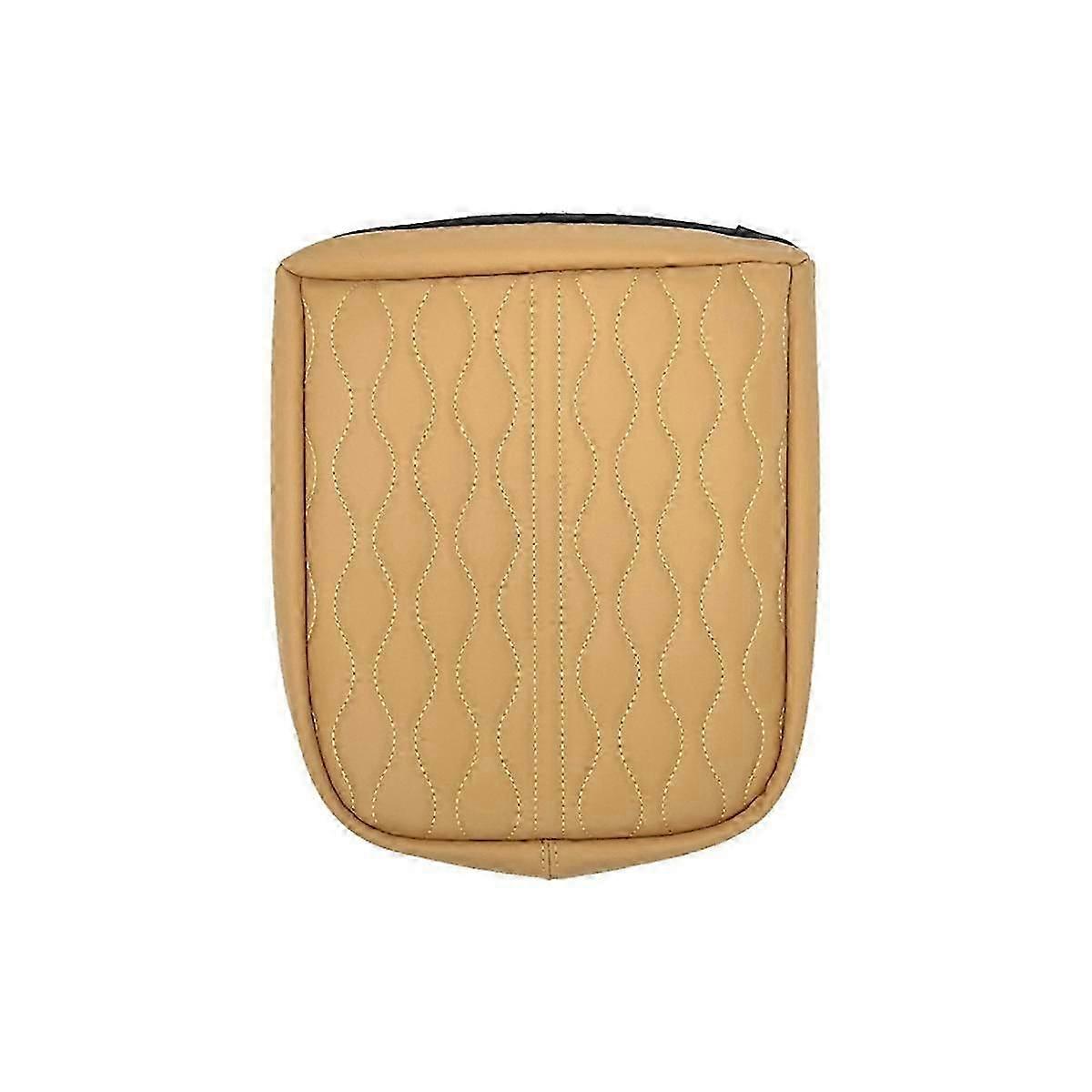 Car Center Console Armrest Box Pad Mat Cushion Cover Camel Fit for Carnival