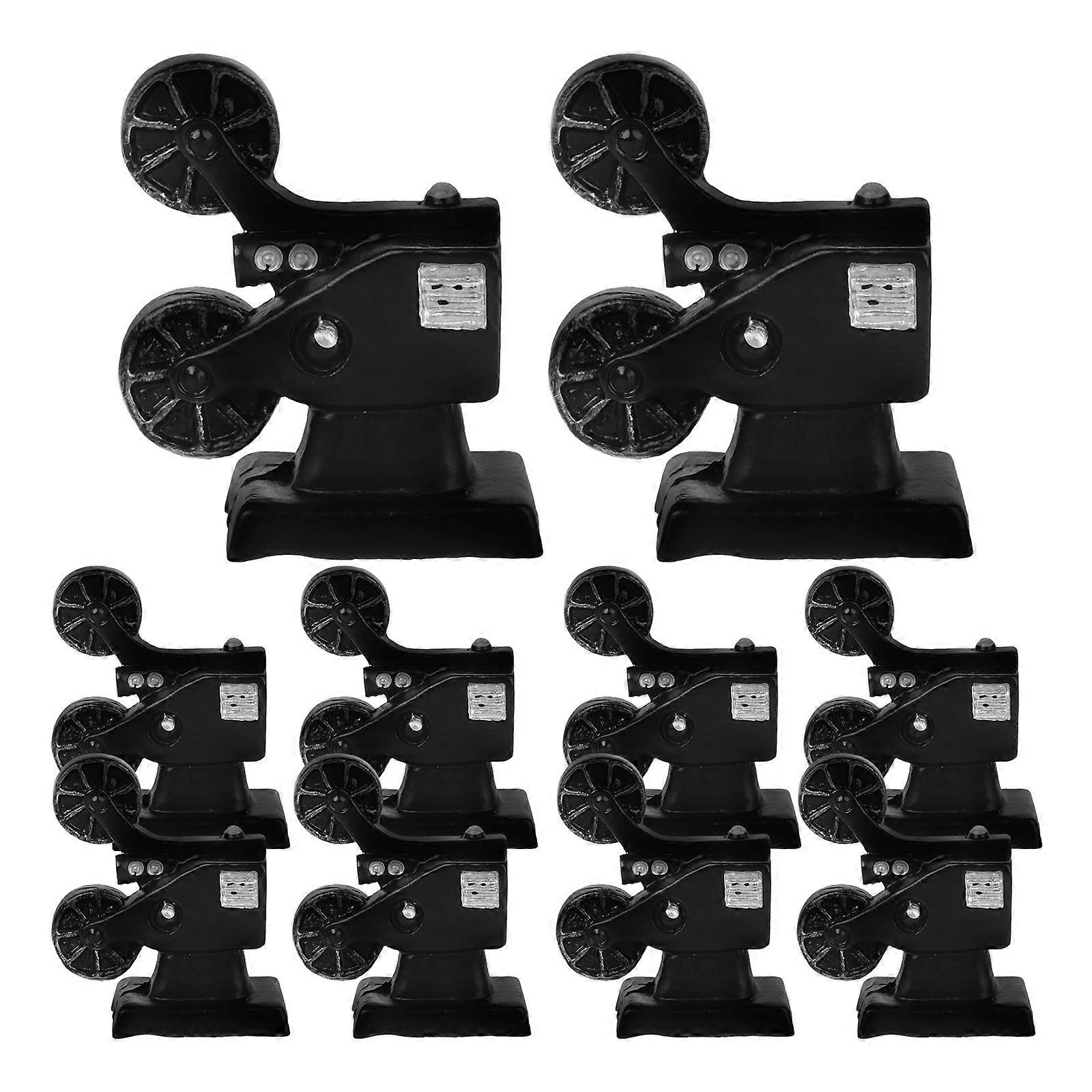 Vintage Projector Model 10Pcs Multi Resin for Dollhouse Decor and Compact Placement