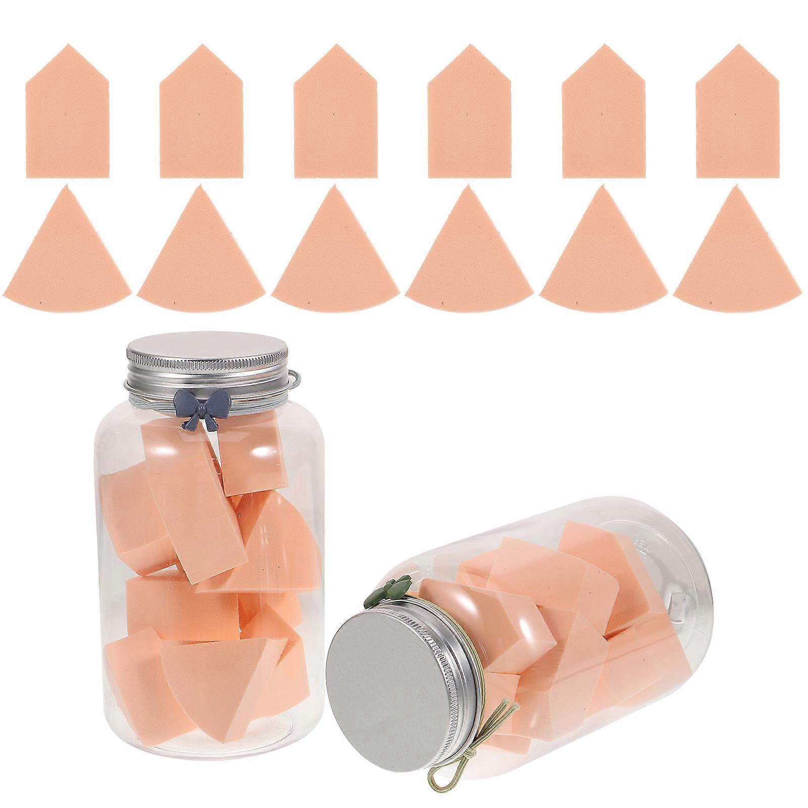 Makeup Puff Shape Daily Makeup Tool Hydrophilic Non-latex 24Pcs
