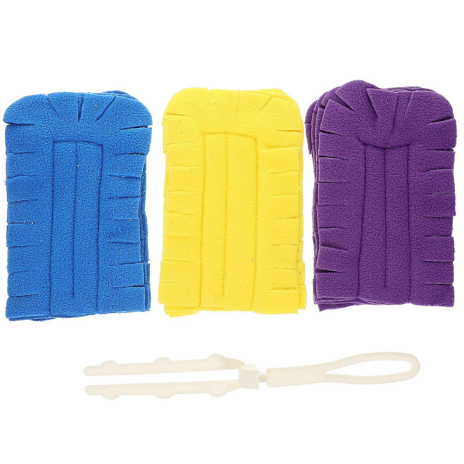 Duster Fleece Refill Handheld Duster Brush Replacement For Home Cleaning Rectangular Shape Simple Appearance 1Set