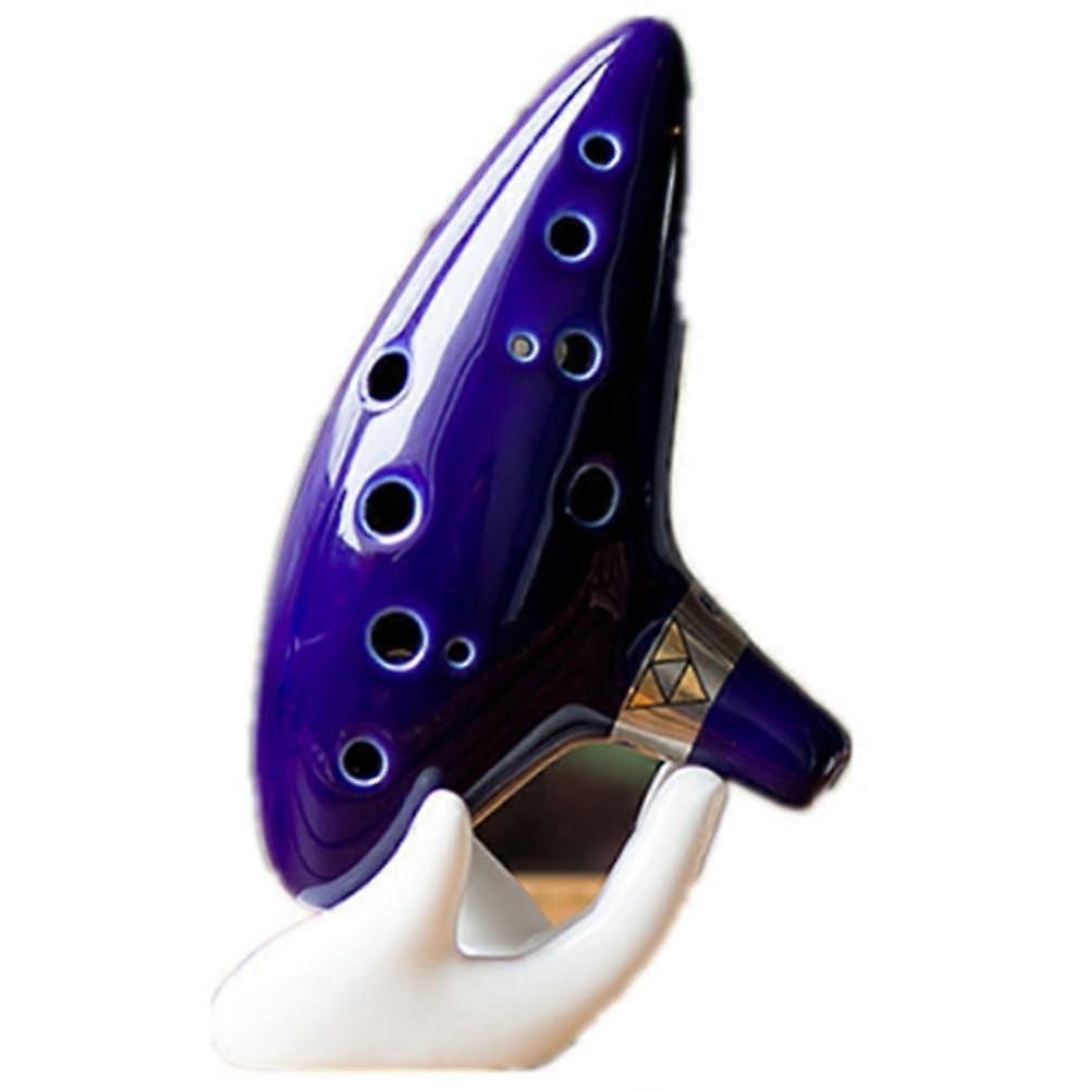 1 legendary professional musical instrument for alto flute in ceramic smoke blue