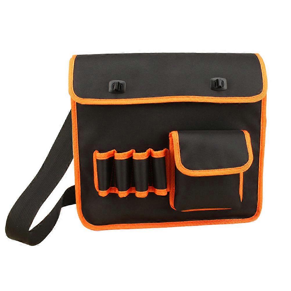 Small Electricians Tool Pouch Black 35x30cm Size For Factory Workers 1Pack