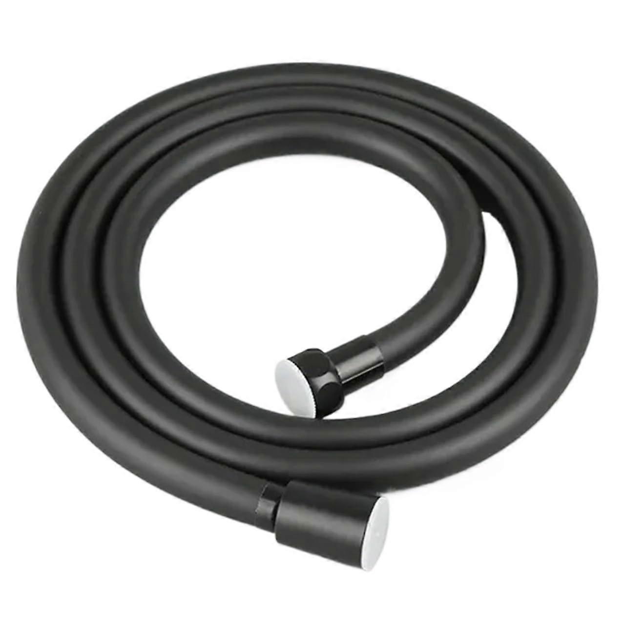 High-Pressure Shower Hose 300cm PVC Flexible Anti-Tangle GI/2 Universal Shower Accessory Black for Bathroom