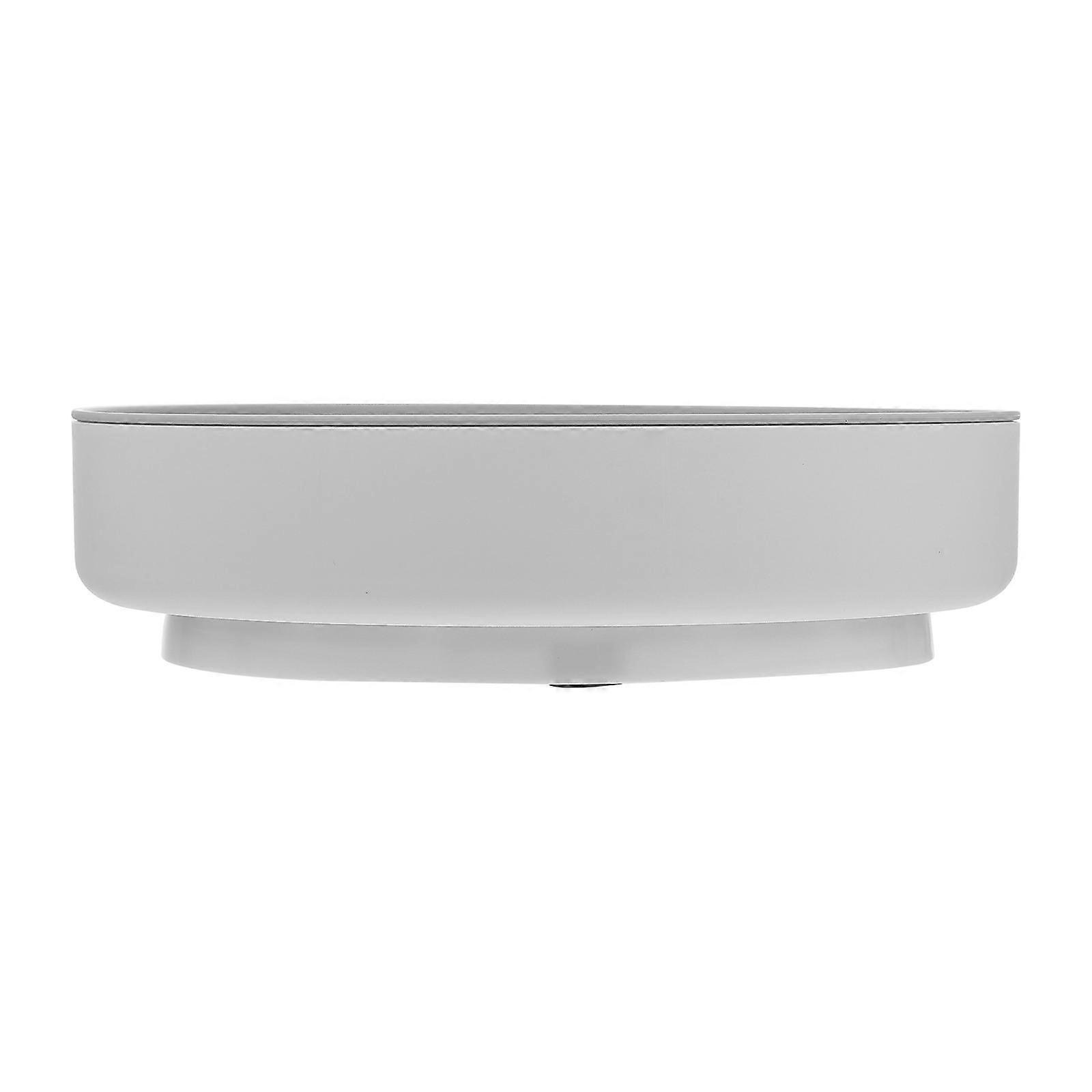 White Plastic Rotating Storage Plate for Kitchen Organization with Material 1Pc