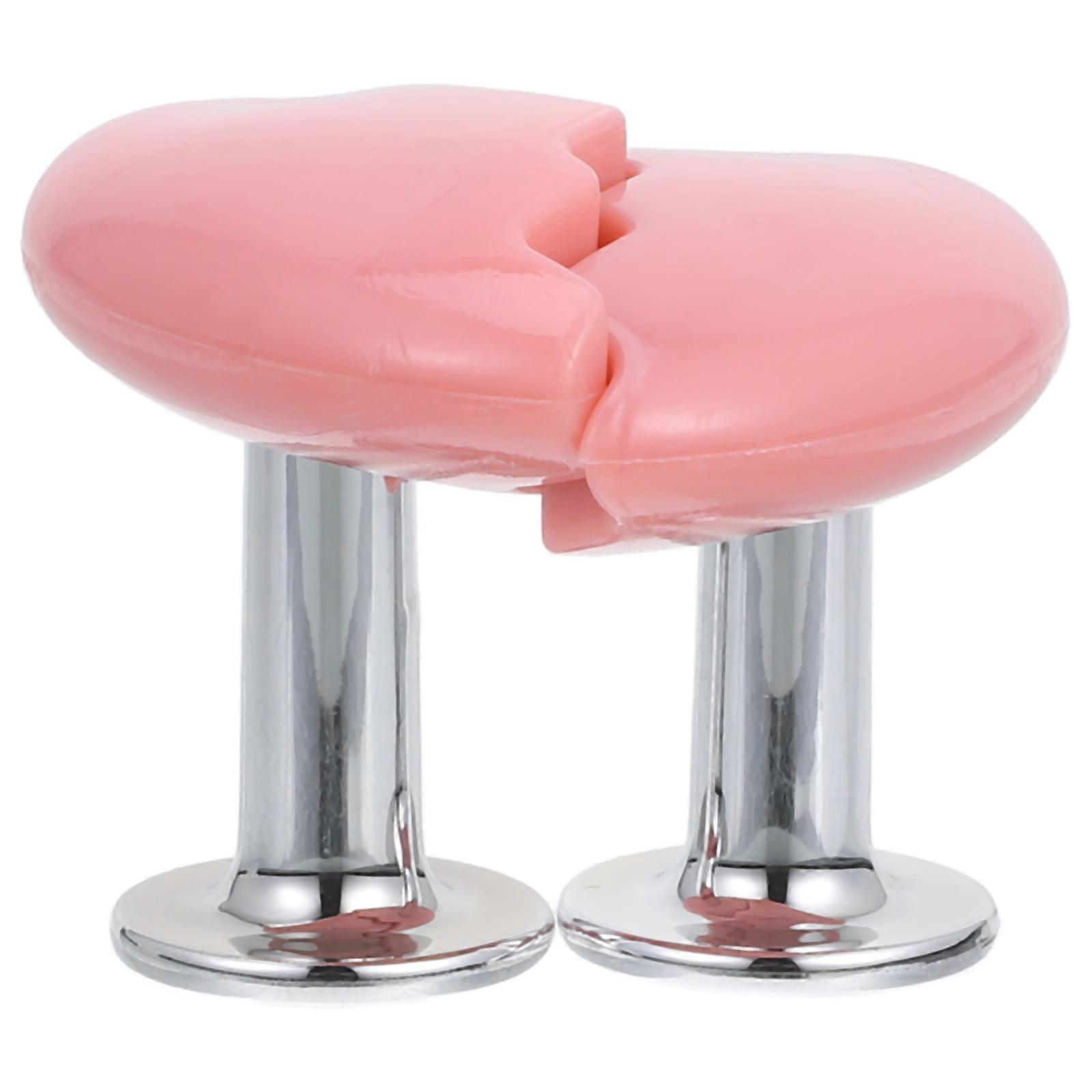 Toilet Flush Buttons Long Term Reliability Toilet Tank Button Aid Easy Pressing MultiFunctionality 1Set HeartShaped Pink
