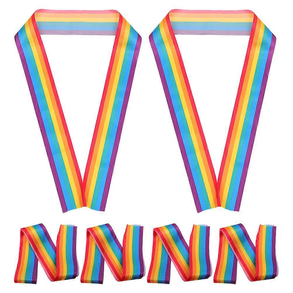 Birthday Sash For Women Pride Day Decorations Fabric Material Rectangular Style 6Pcs