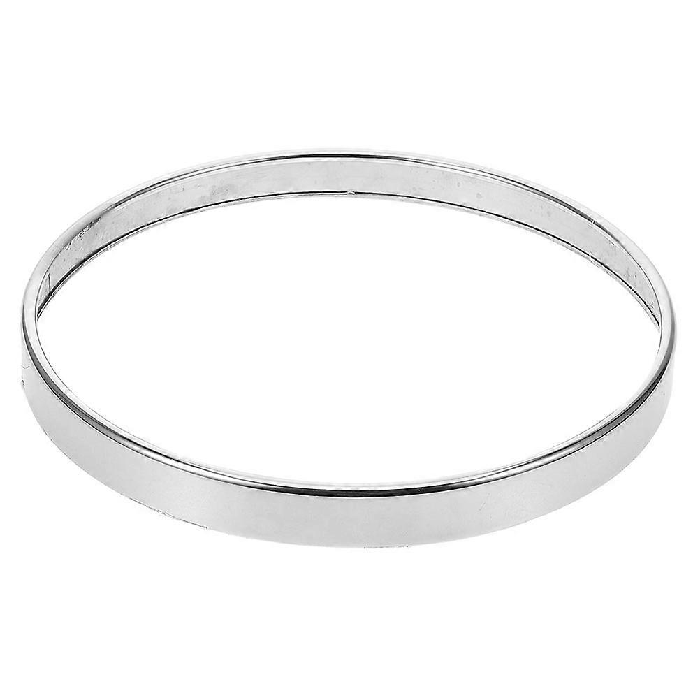 Trash Can Press Lid Ring Plastic Silver with Easy Fit for Storage Use Accessory