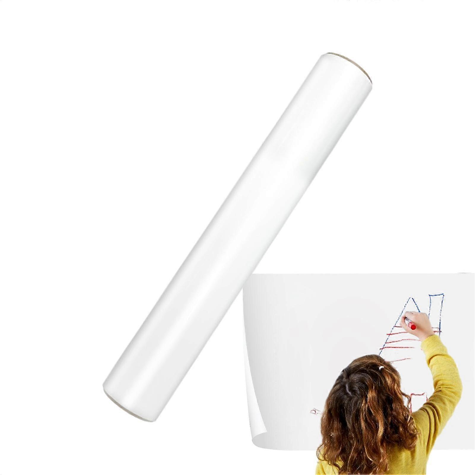 Drywipe wall sticker – Whiteboard sticker, electrostatic erasable board sticker Smooth writing paper film, removable sticker for boards 45 cm x 5 m