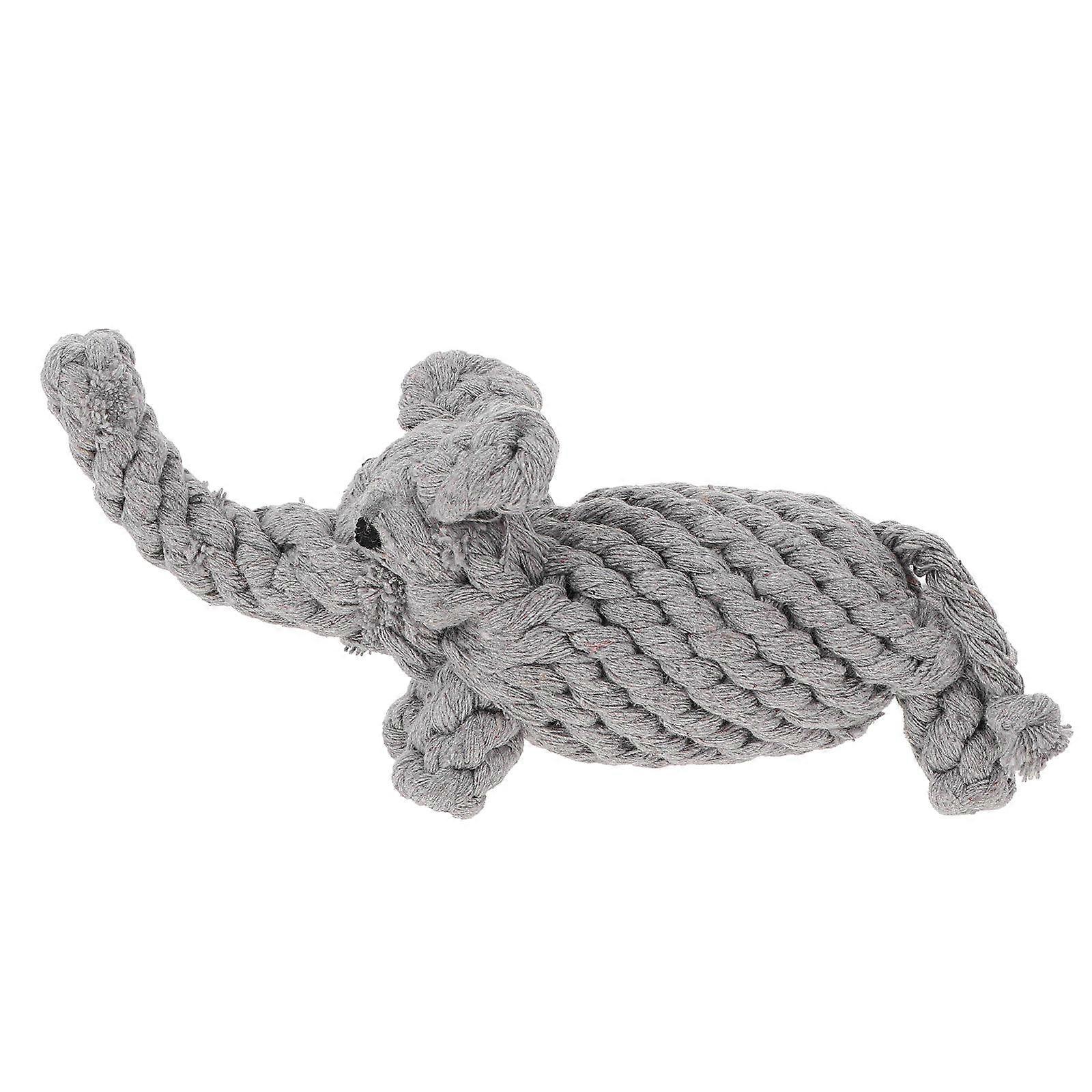 Pet Chew Toy Elephant Shape Dog Chewing Toy Pet Owners Growth Reduction Bite Proof Design 1Set