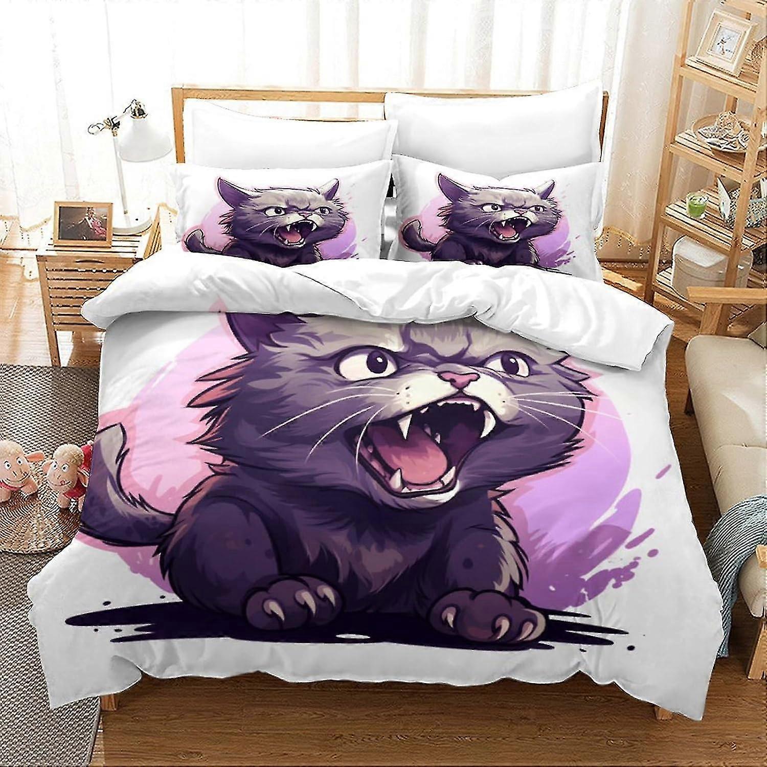 3D Upholstered Mattress Set with Zip and 2 Pillowcases, Microfibre Mattress for Teens and Adults