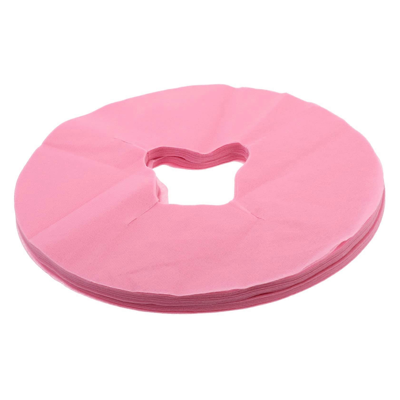 Soft Disposable Face Cushion Pack of 100 Massage Headrest Pads NonWoven Fabric for Salon