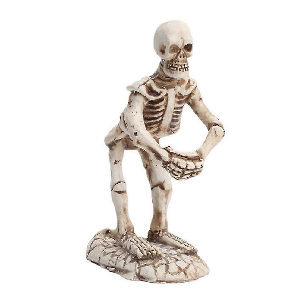 1pc Creative Antique Skeleton Pen Holder Desktop Storage with Insert