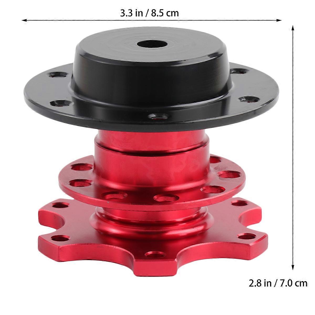 Steering Wheel Quick Release Adapter Hub Professional Racing Car Red Aluminum Alloy Install and Remove Steering Wheel 1Set