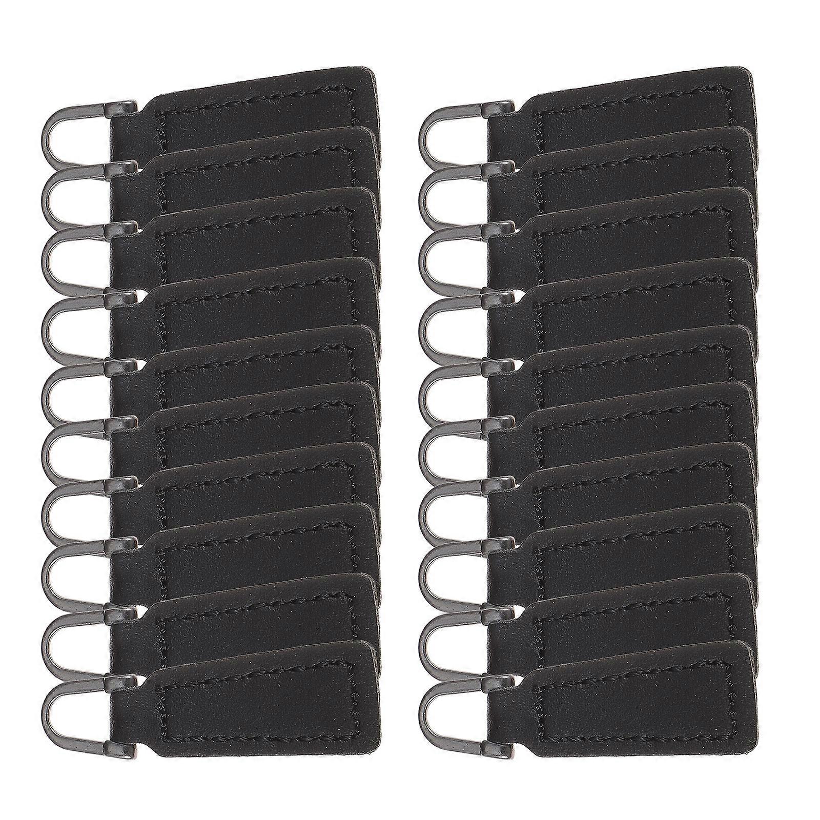 Here's a refined and professional product description based on your input:
**20pcs Black Zipper Pulls for Luggage & Clothing – Durable PU Zipper