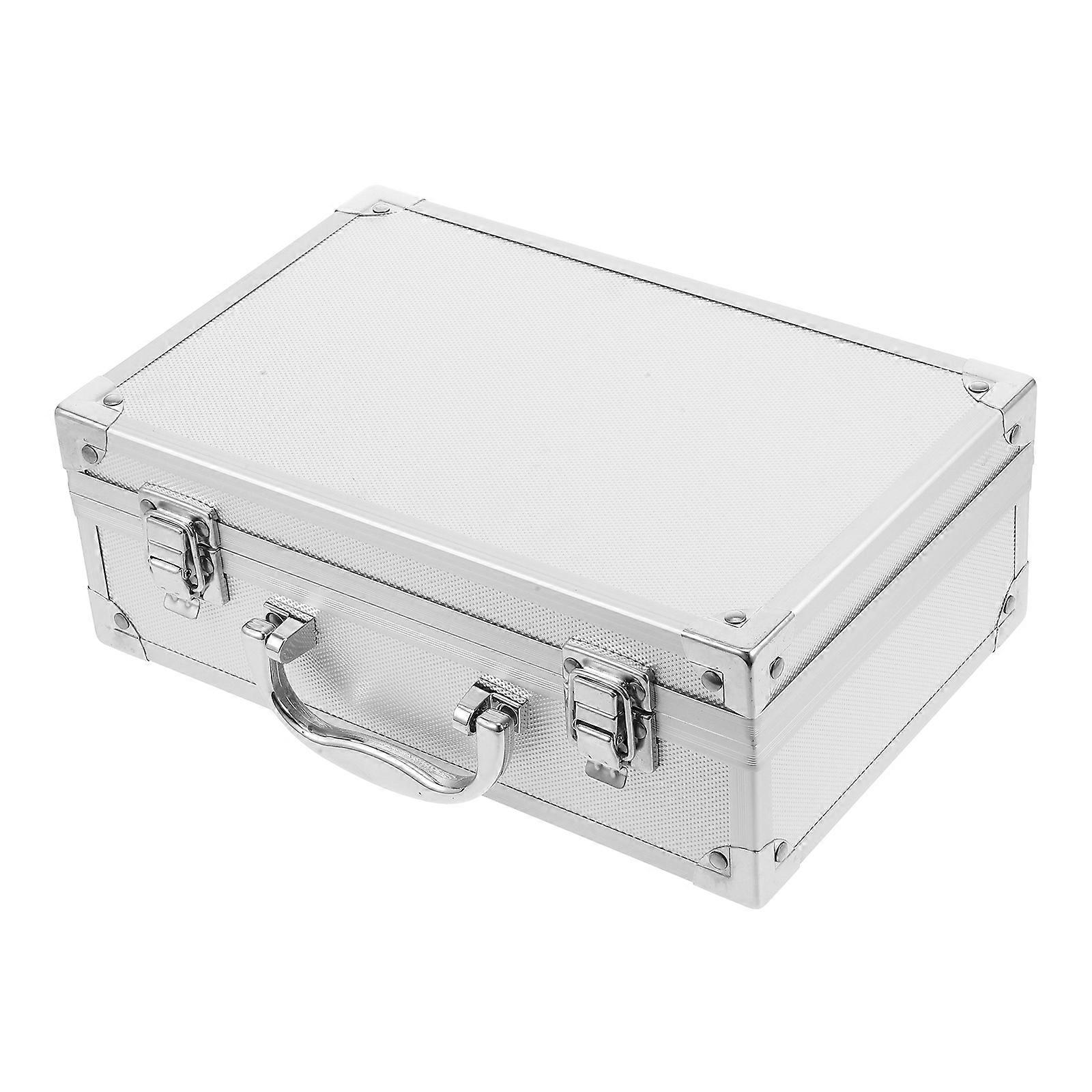 Portable Aluminum Alloy Tool Box Storage Organizer for Tools and Small Parts – Metal Carrying Case for Professionals and DIY Enthusiasts