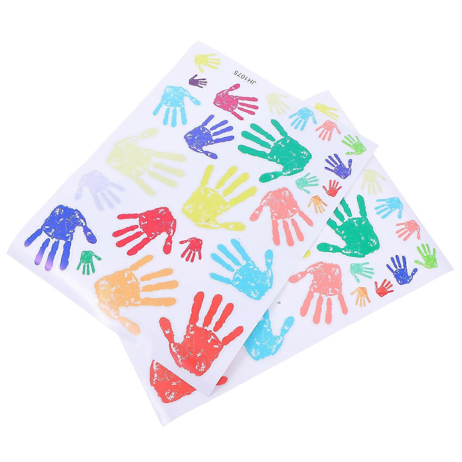 Removable Wall Decals Handprint Decal Stickers Environmental Protective Safe to Use 2Pcs