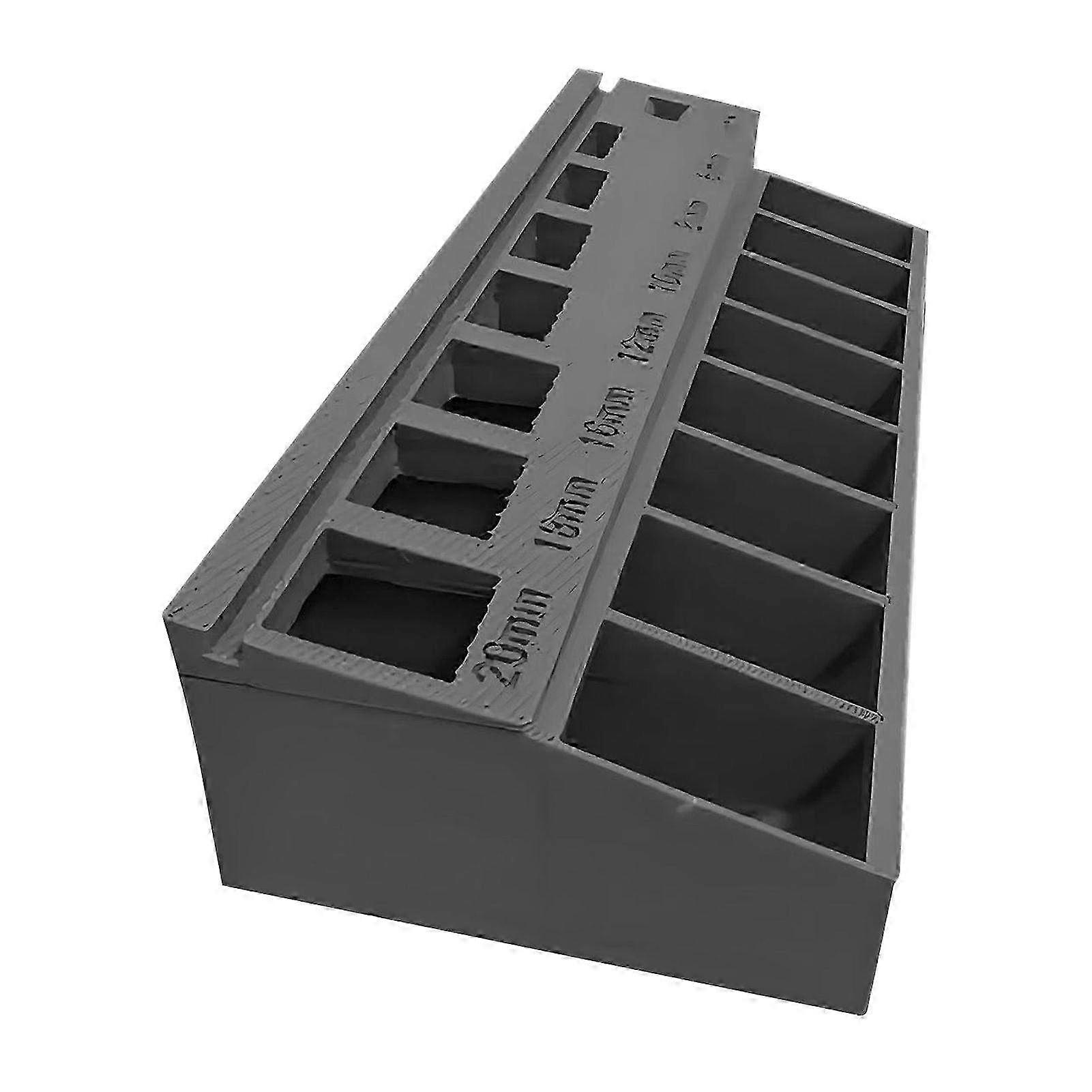 Portable M3 Bolt Sorter Toolbox Organizer with 7 Measuring Slots for Precision Screw Sorting