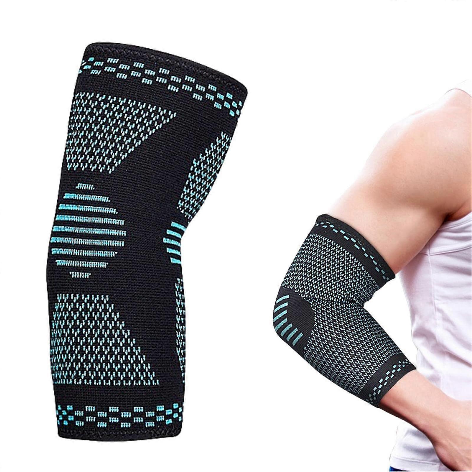 Elbow Support for Tendonitis and Tennis Elbow, Compression Sleeves for Weightlifting, Adjustable Size, Breathable Material