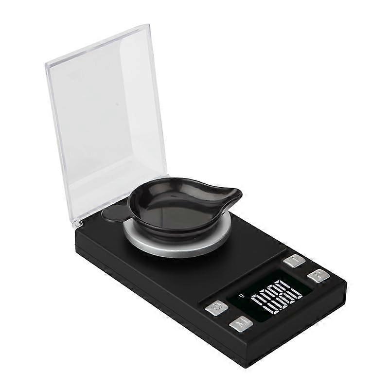 Electronic Digital Scales 100 g / 0.001 g Precision Balance with Tare Function for Jewellery and Gemstones, Black Color
