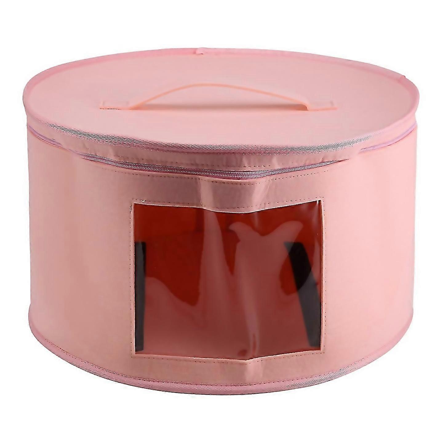 For Hat Box Organizer Round Travel Hat Boxes Foldable Hat Storage Bag
