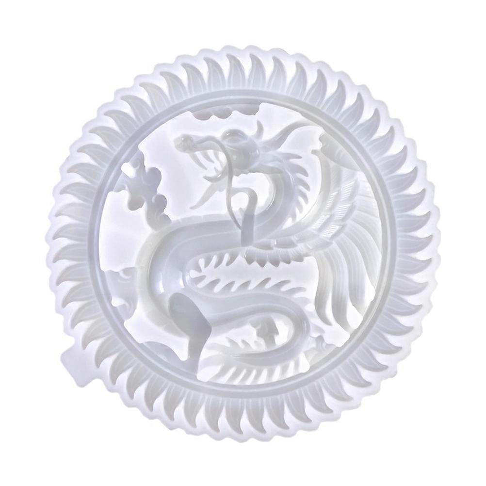 Dragon Embossment Resin Epoxy Silicone Plate for Dragon Casting and Crafting