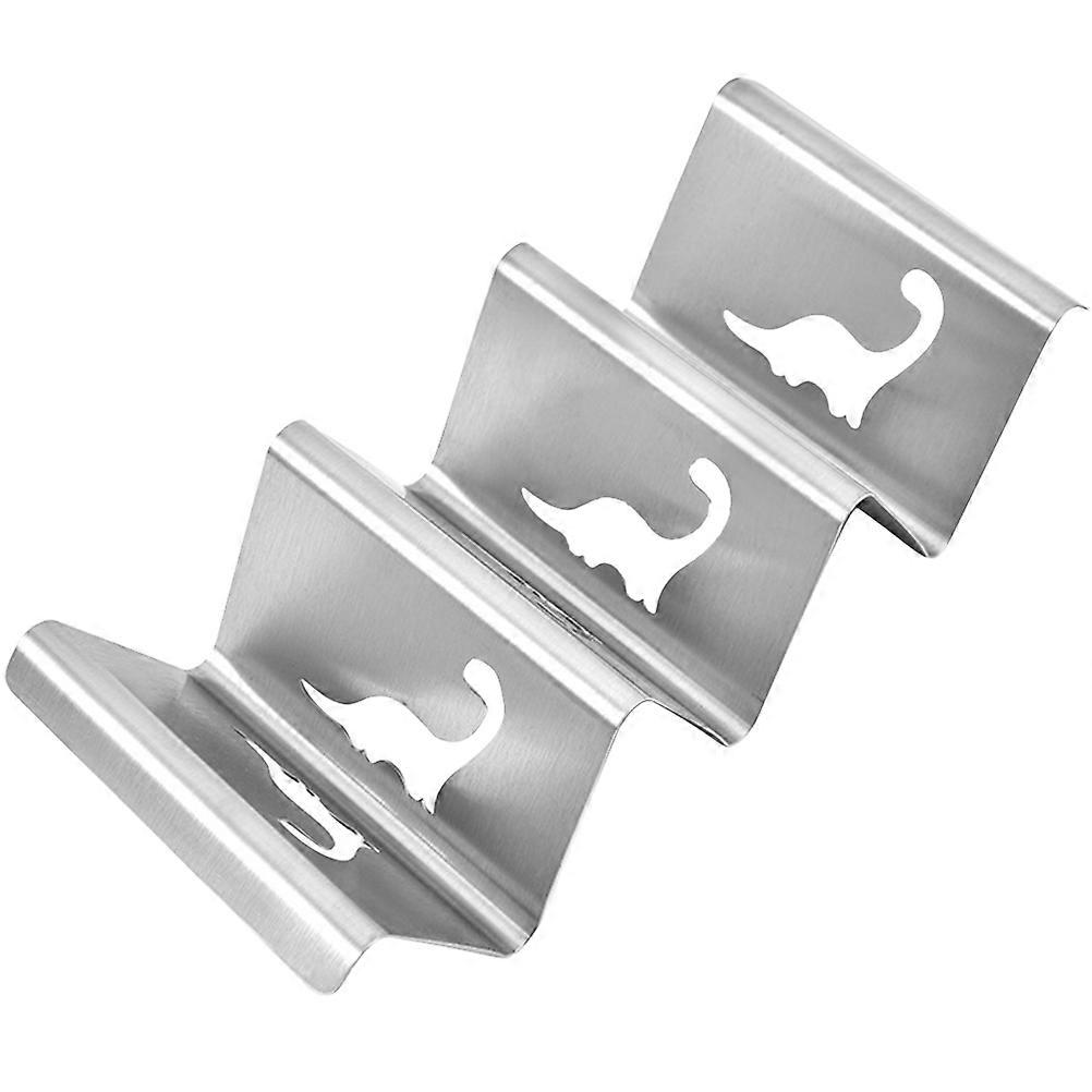 Stainless Steel Taco Stand for Kitchen Use Silver Premium Quality and Easy to Clean