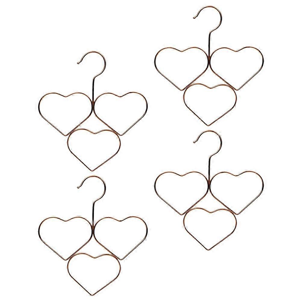 Scarf Hanger For Closet Heart Shape Hangers Keeps Accessories Tidy Home Organization Housewarming Gift 4Pcs